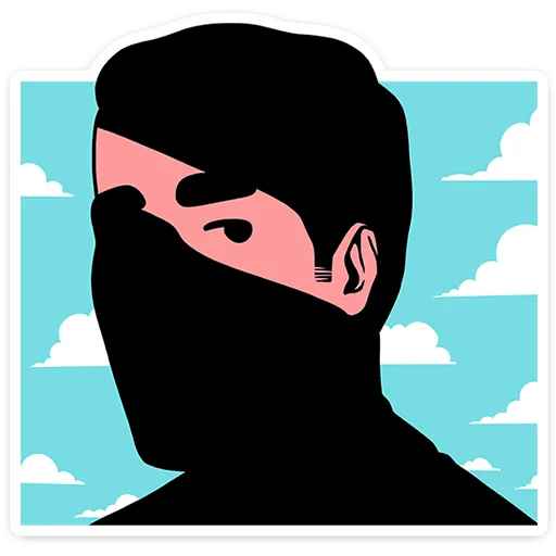 Эмодзи Супергерои носят усы