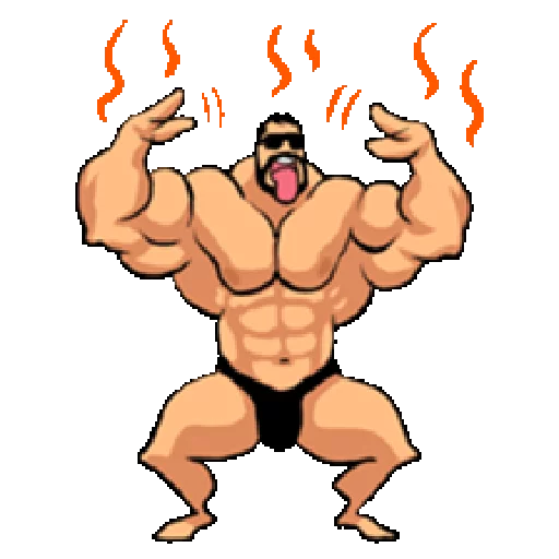 Эмодзи Super Muscle Man