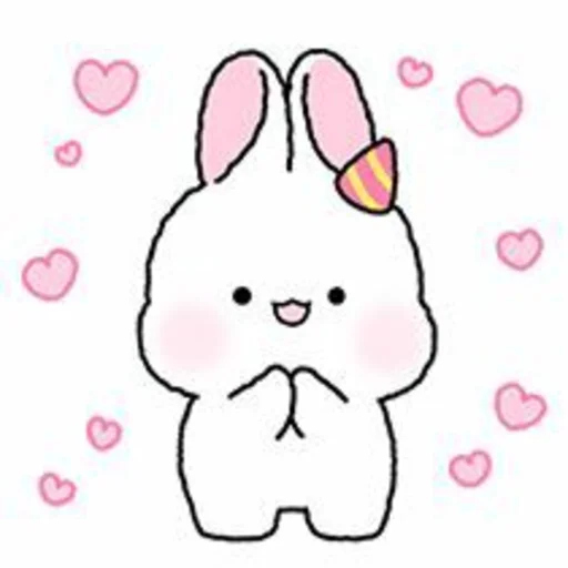 Эмодзи Rabbit Love