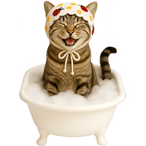 Эмодзи Кот с платком