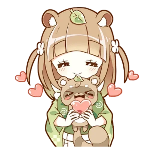 Эмодзи Тануки-тян