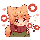 Эмодзи Рыжий котёнок
