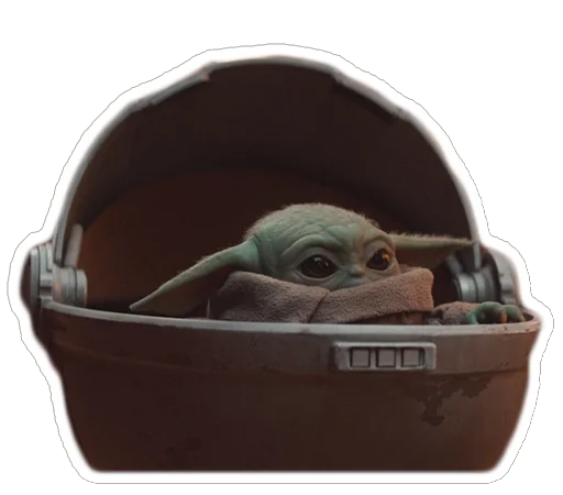 Эмодзи Baby Yoda The Child from Mandalorian