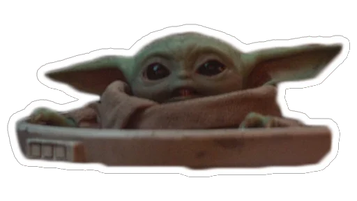 Эмодзи Baby Yoda The Child from Mandalorian