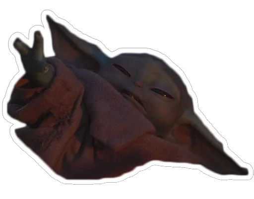 Эмодзи Baby Yoda The Child from Mandalorian