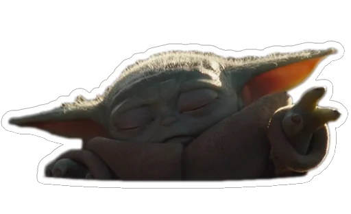 Эмодзи Baby Yoda The Child from Mandalorian