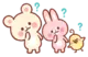 Эмодзи bear & bunny