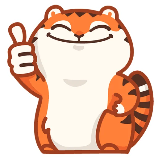 Эмодзи Тигрёнок Персик