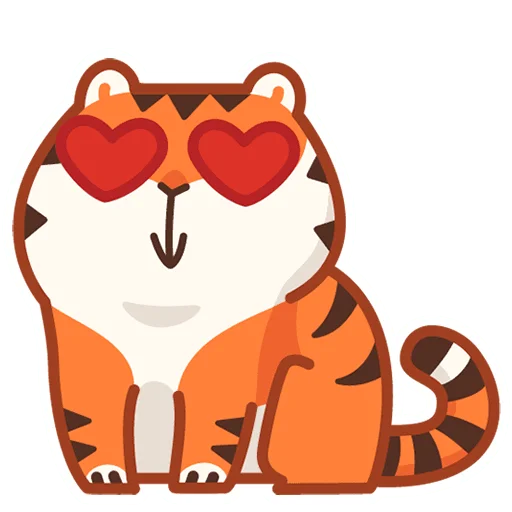 Эмодзи Тигрёнок Персик