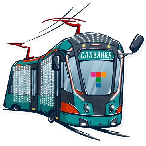 Эмодзи Питерский транспорт