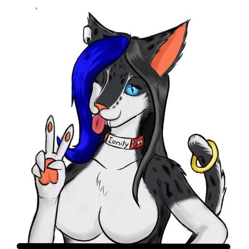 Эмодзи Твоя Кошечка в ошейнике