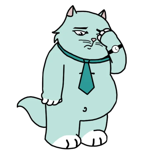 Эмодзи Кот удаленщика