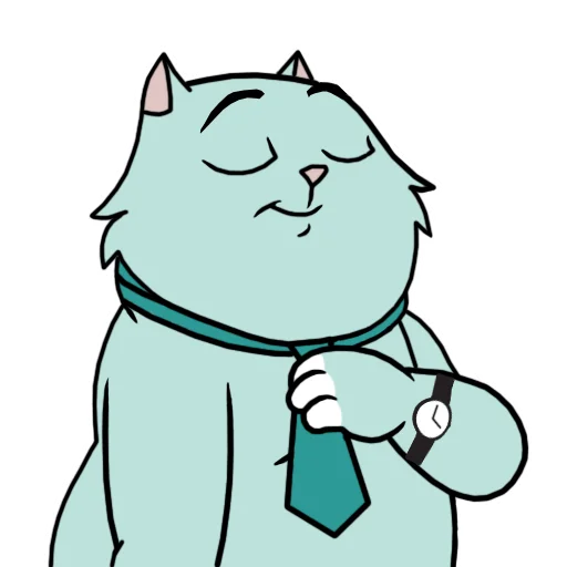 Эмодзи Кот удаленщика