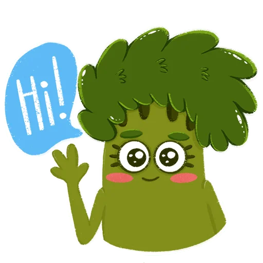 Эмодзи Малышка Брокколи 2