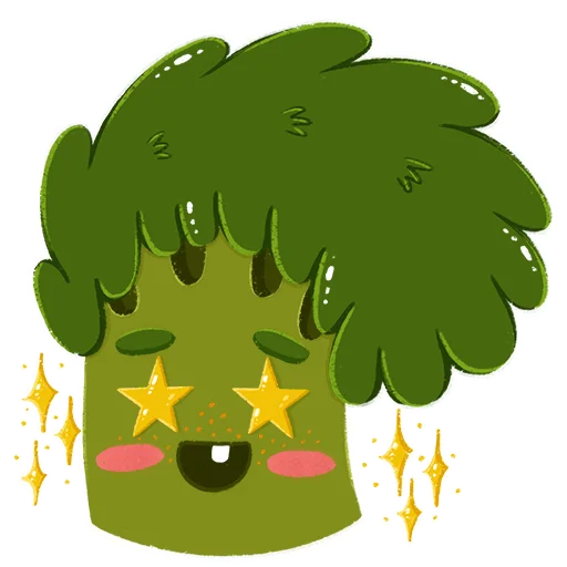 Эмодзи Малышка Брокколи 2