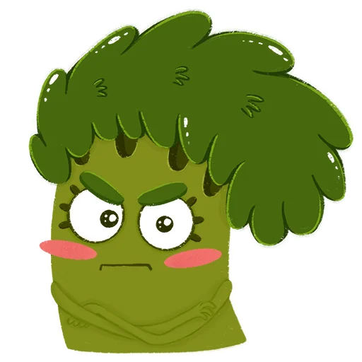 Эмодзи Малышка Брокколи 2