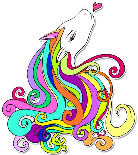 Эмодзи unicorn_kravez