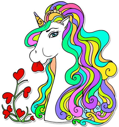 Эмодзи unicorn_kravez