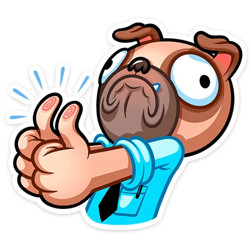 Эмодзи Мопс Валера