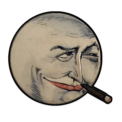 Эмодзи Moons from vintage postcards