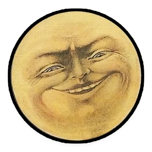 Эмодзи Moons from vintage postcards