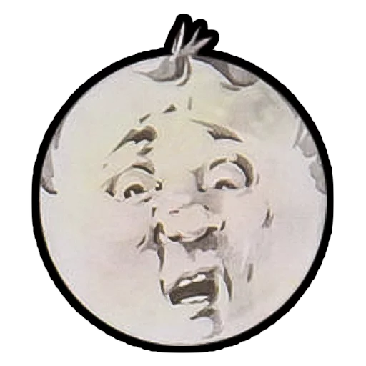 Эмодзи Moons from vintage postcards