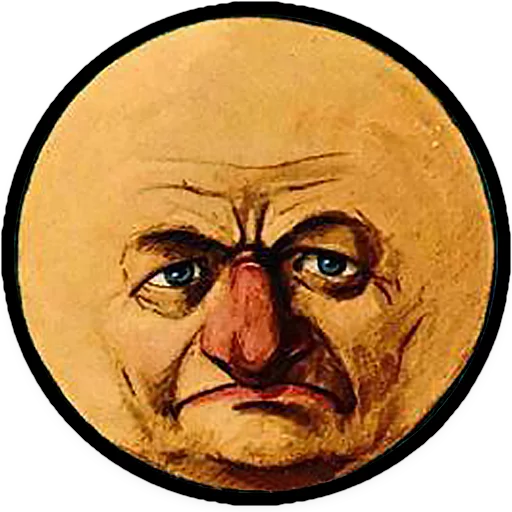 Эмодзи Moons from vintage postcards