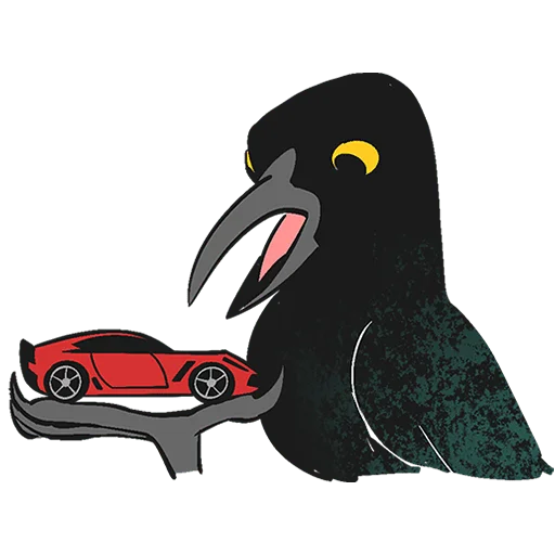 Эмодзи Ворон Морон Без Текста
