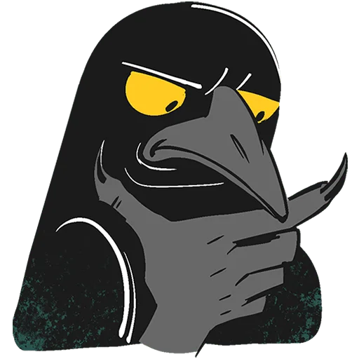 Эмодзи Ворон Морон Без Текста