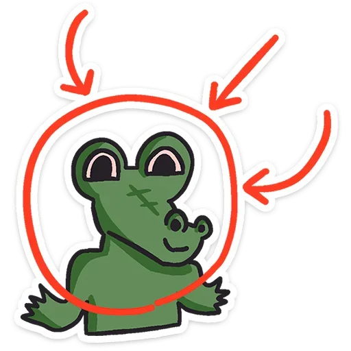 Эмодзи Кроко