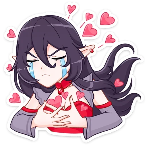 Эмодзи Тёмная Айрис