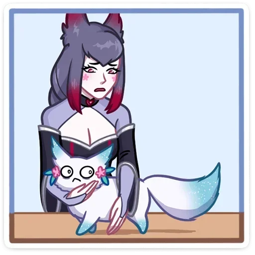 Эмодзи Тёмные Мари и Хидэ