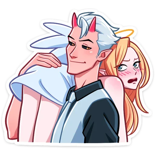 Эмодзи Демон и Ангелица