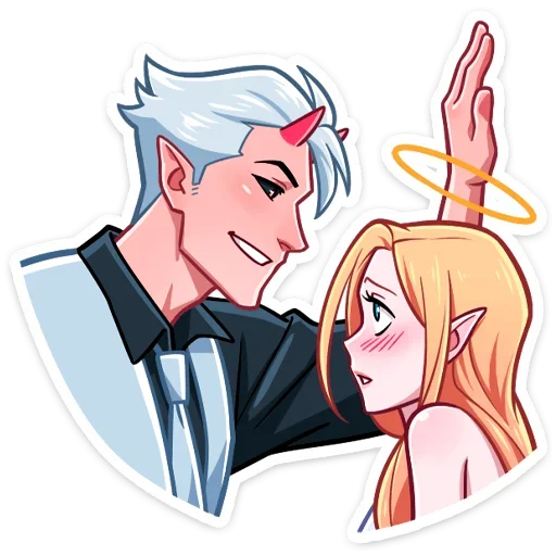 Эмодзи Демон и Ангелица