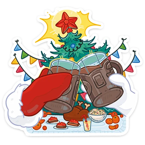 Эмодзи Поезд Деда Мороза 2026