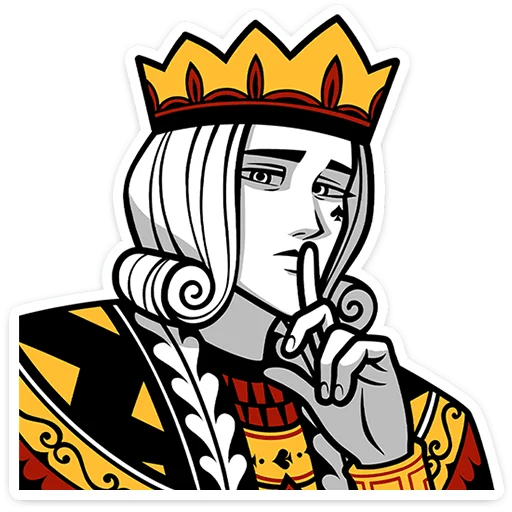 Эмодзи Король Пик