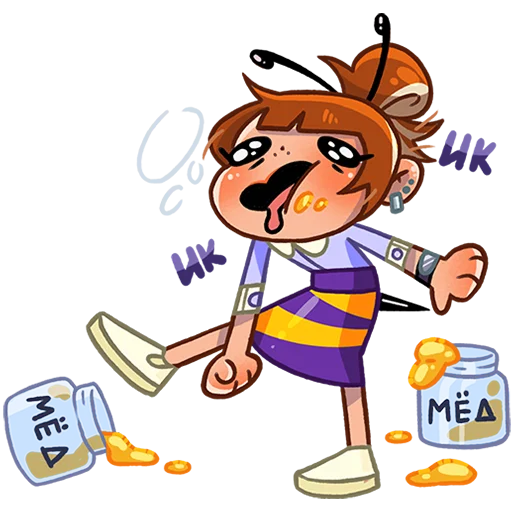 Эмодзи Пчелка Ксюша Без Текста