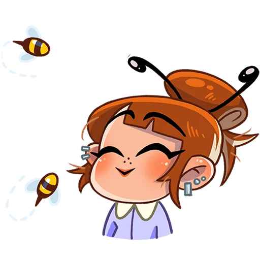 Эмодзи Пчелка Ксюша Без Текста