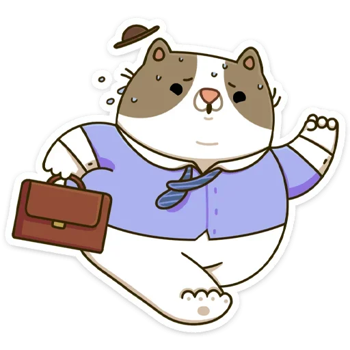 Эмодзи Офисный кот