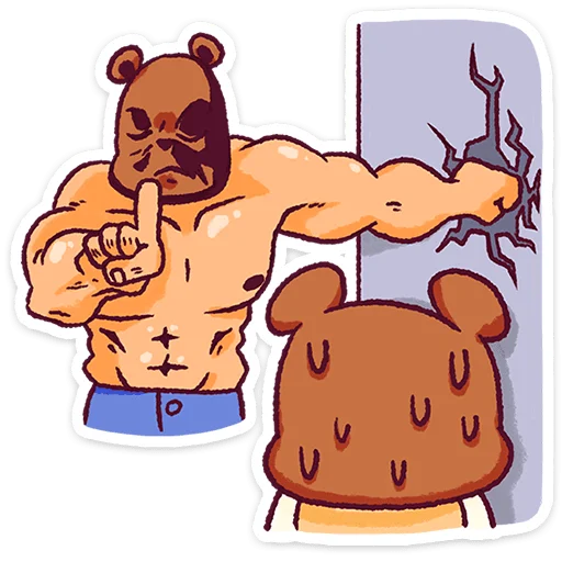 Эмодзи Папа медведь