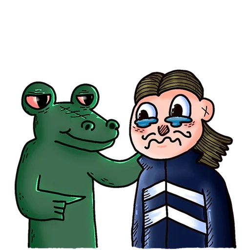 Эмодзи Преколер и Кроко Без Текста