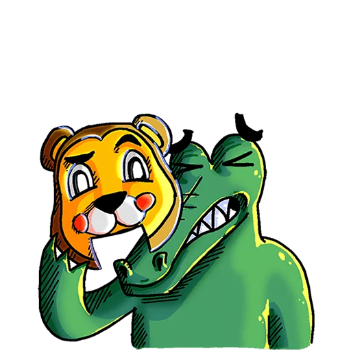 Эмодзи Преколер и Кроко Без Текста