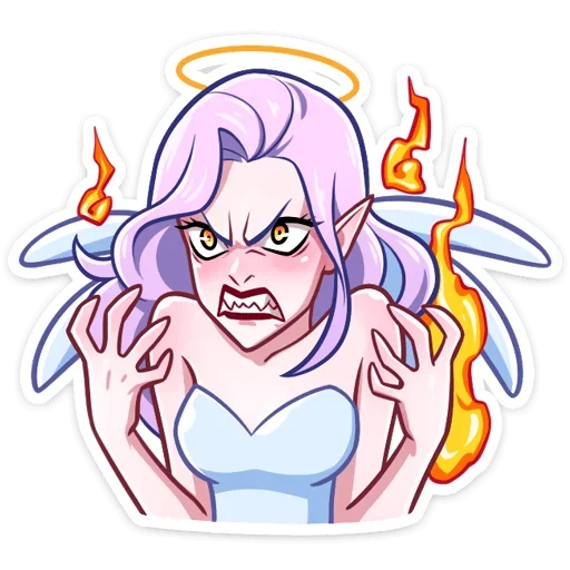 Эмодзи Ангелица Вайолет