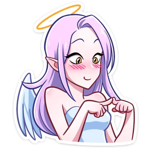 Эмодзи Ангелица Вайолет