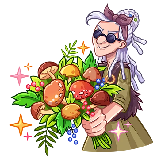 Эмодзи Яга Константиновна без текста