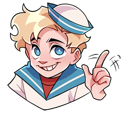 Эмодзи Матрос Владик без текста