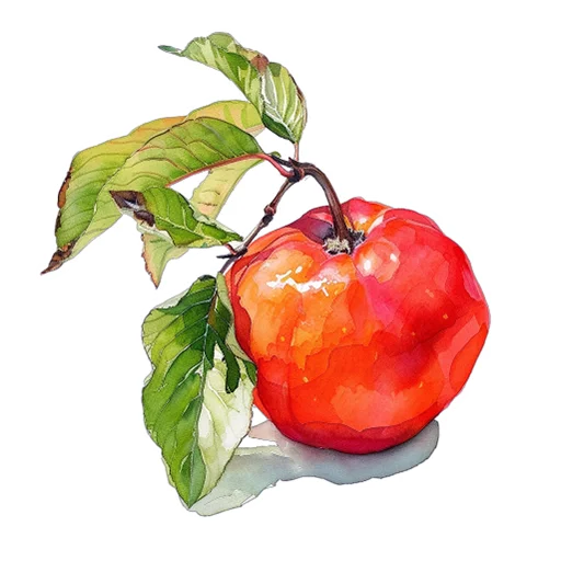 Эмодзи Watercolor red