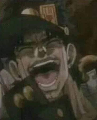 Эмодзи ДжоДжо головного мозга