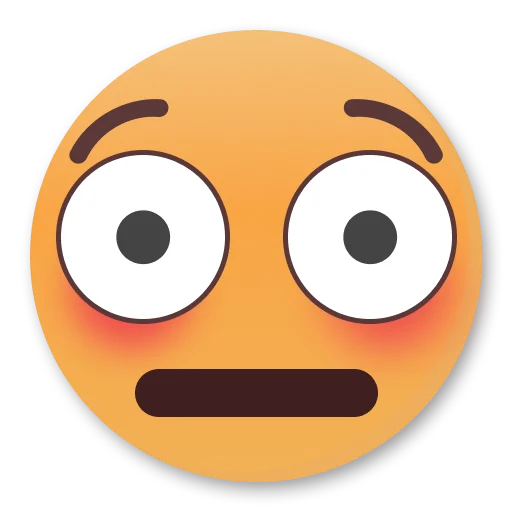 Эмодзи Weird Flushed Emojis ?