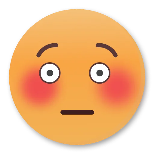 Эмодзи Weird Flushed Emojis ?